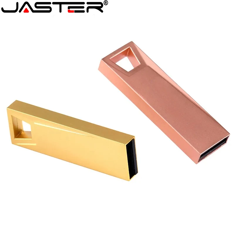 JASTER Mini Metal USB 2.0 Flash Drive 128gb Creative Colorful Memory Stick 64GB Waterproof Business Gift Pen Drive 32GB 16GB 8GB