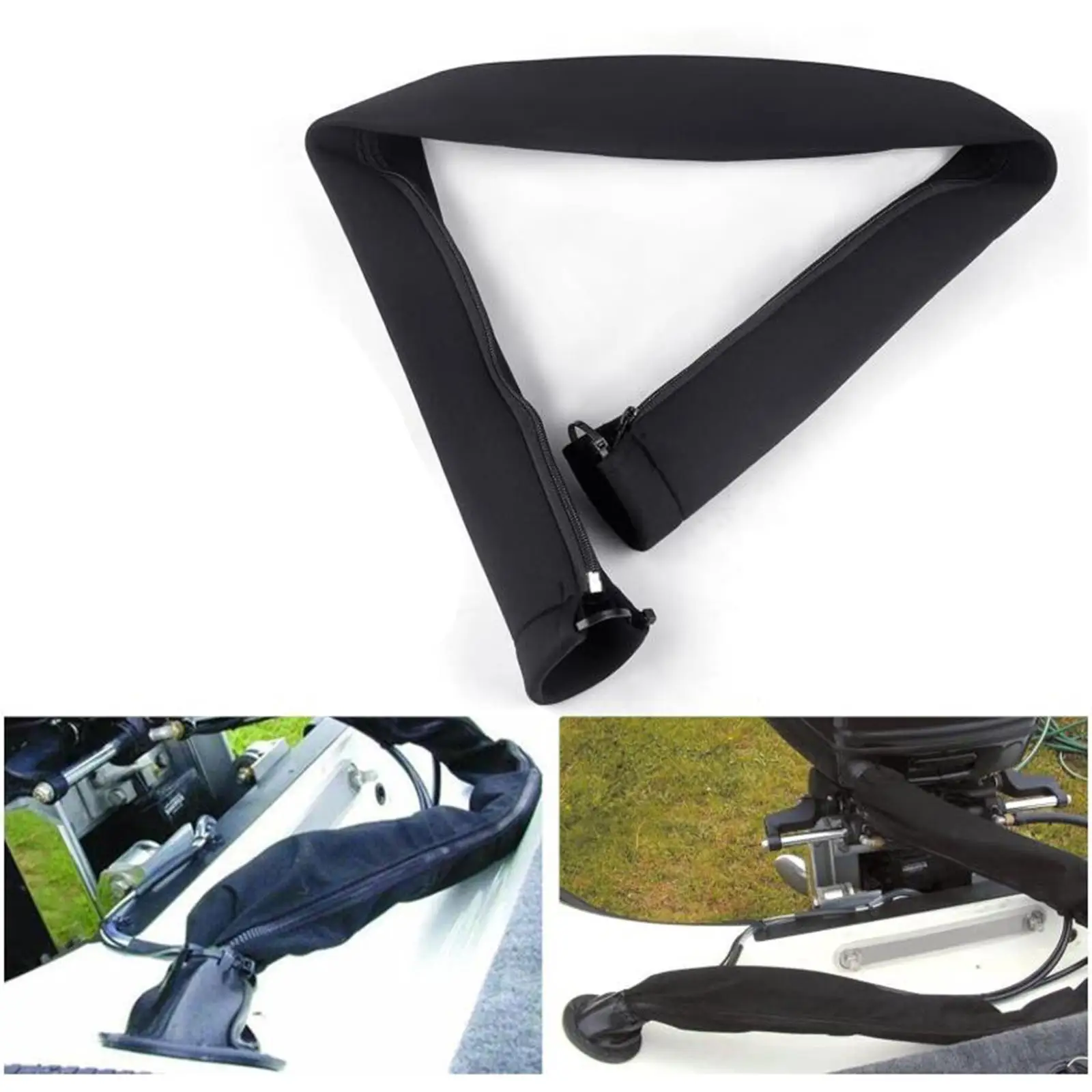 

Boat Zippered Rigging Sleeve Easy Install Neoprene Cable Management Durable Protection Sleeve for Marine Use