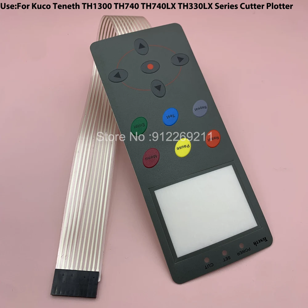 Cutter Plotter Kuco Control Panel Mask For Kuco Cutting Teneth TH1300 TH740 TH740LX TH330LX Button Panel Keyboard Keypad Panel