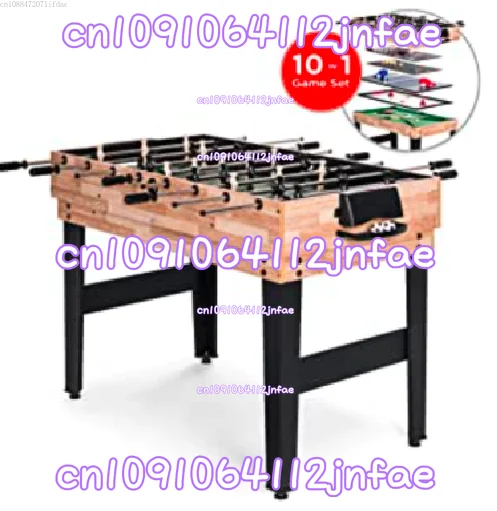 Indoor Parent-Child Interactive Playset - 12-in-1 Kids Billiard/Football/Table Tennis Multi-Game Table