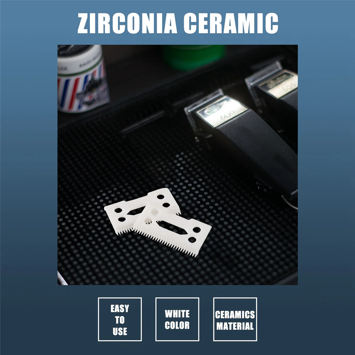 30Pcs 28 Teeth Zirconia Ceramic Clipper Blade for Senior Clipper