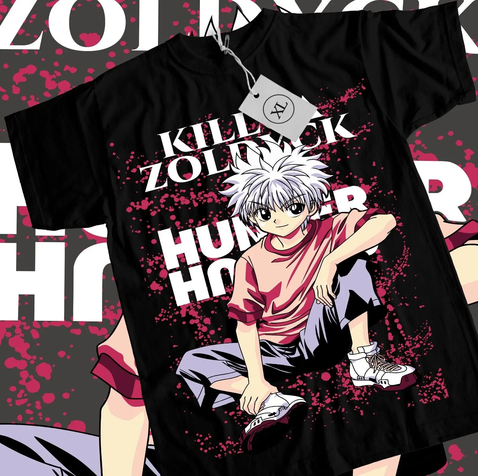 Killua T-Shirt Phantom Troupe Gon Hisoka Hunter Meruem Zoldyck Kawai Anime Shirt