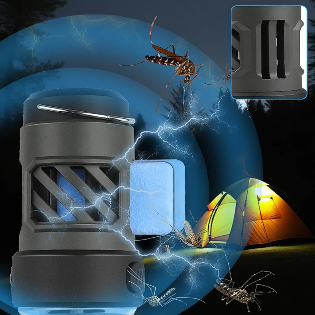 Mosquitoes Zappers Light For Camping supplies Weatherproof Tent Light For Mountain Climbing Portable Rechargeable Led Lamp