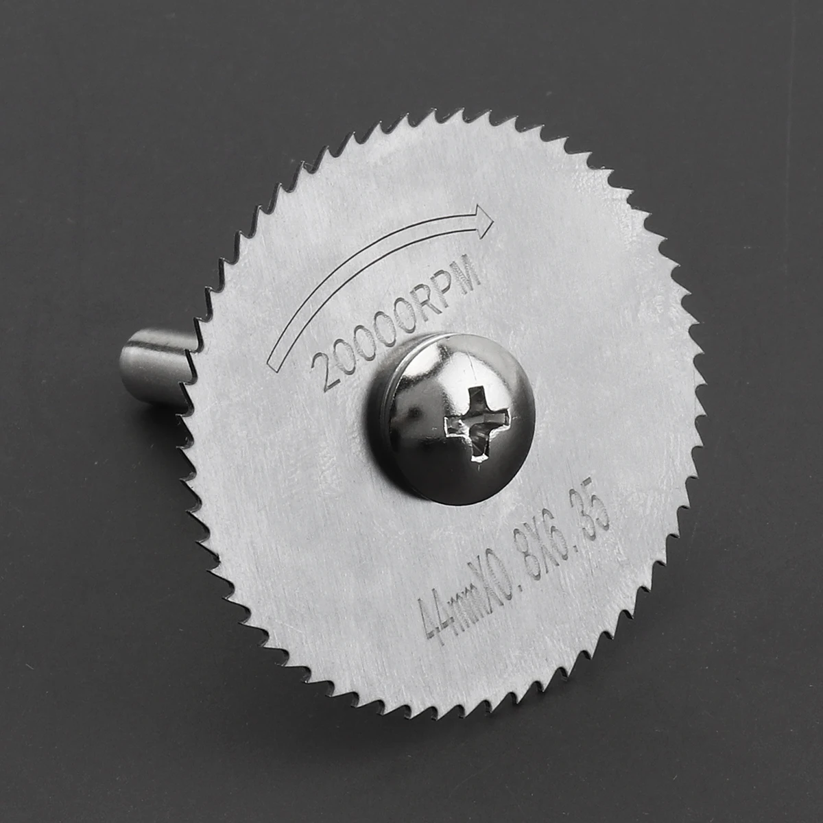 Mini Circular Saw Blades 6pcs HSS Rotary Cutting Disc Wood Cutting with 6mm Diameter Connect Rod for Drill Rotary Mandrel