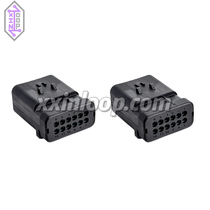 

776438-1 Automotive Connector Receptacle Housing 12 Position 4 5 mm Pitch Sealable Wire to Wire Pin Connector Housing Black Rate