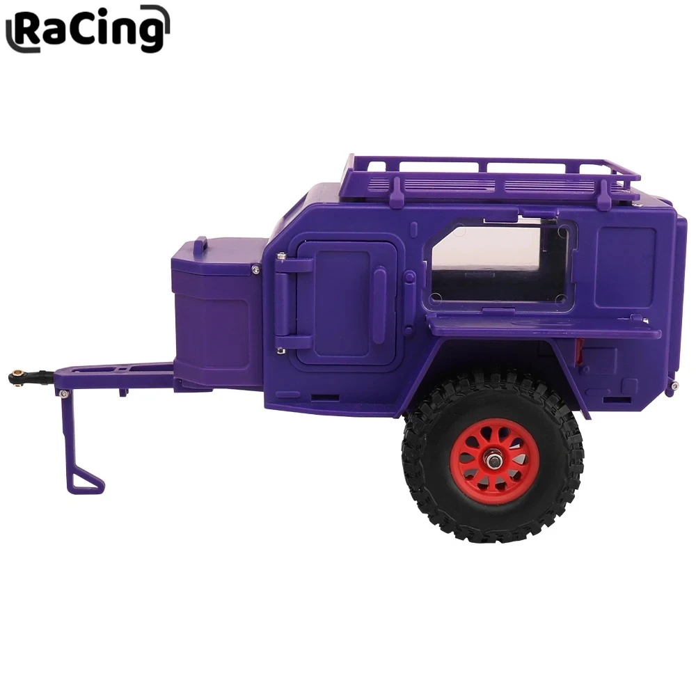 1PC DIY Off-Road Camping Trailer Plastic Decoration Scale Accessory for 1/18 1/24 SCX24 TRX4M RC Crawler Upgrade