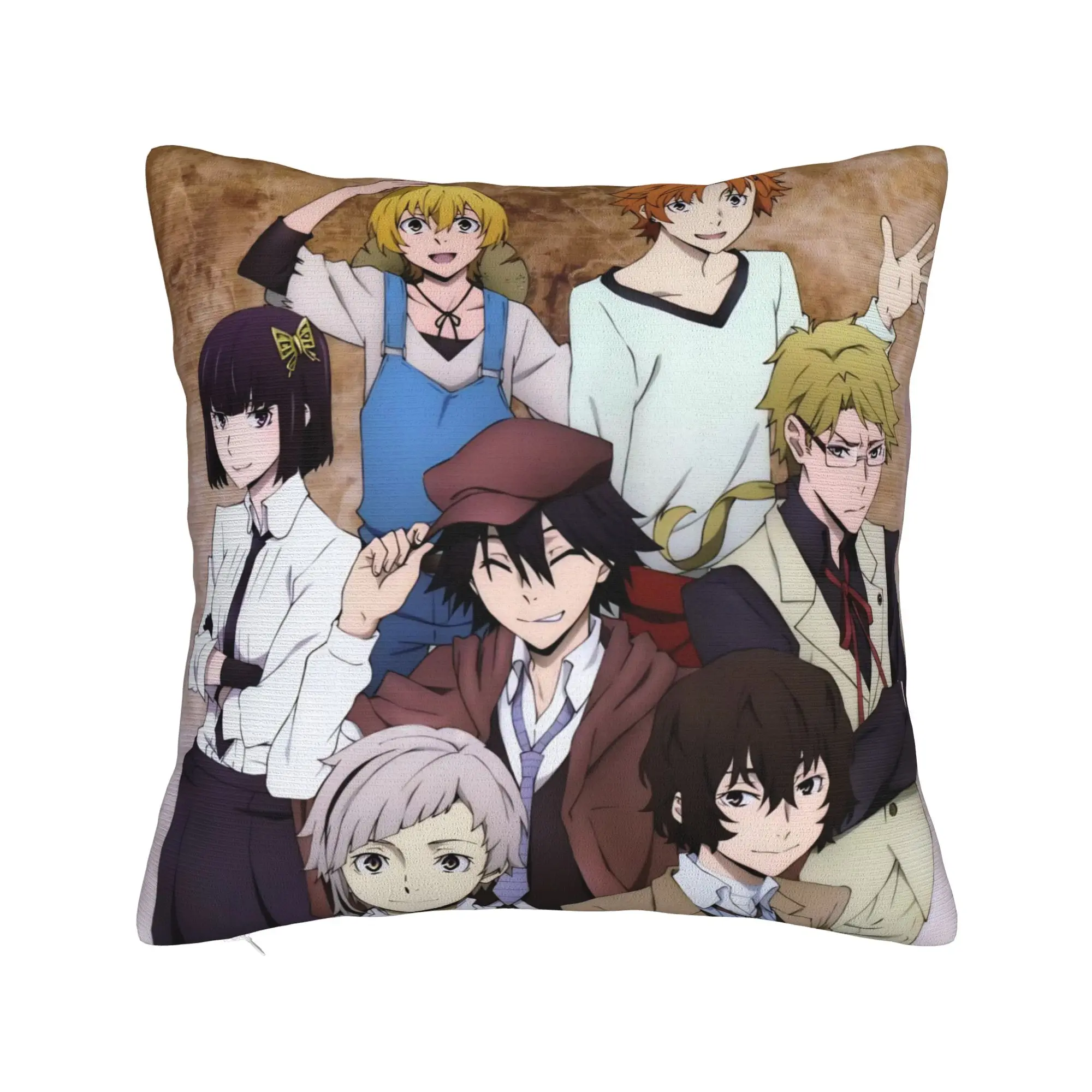 Bungo Stray Dogs Rampo Pillowcase Printing Polyester Cushion Cover Decorative  Pillow Case Cover Home Dropshipping 40X40cm