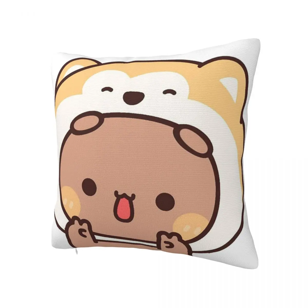 Bear And Panda Bubu Dudu Rectangle Pillowcase Cushion Cover Decorative Bedroom Bed Home Comfort Throw Pillow