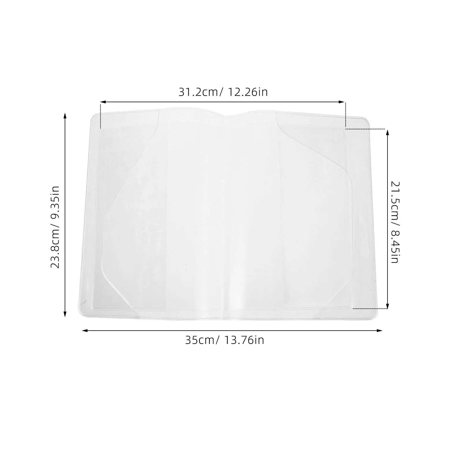 مجموعة واحدة من غطاء دفتر الملاحظات الشفاف مقاس A5 مقاوم للماء وواقي الكتاب الشفاف للمجلات ودفاتر الرسم والطلاب والمحترفين #4