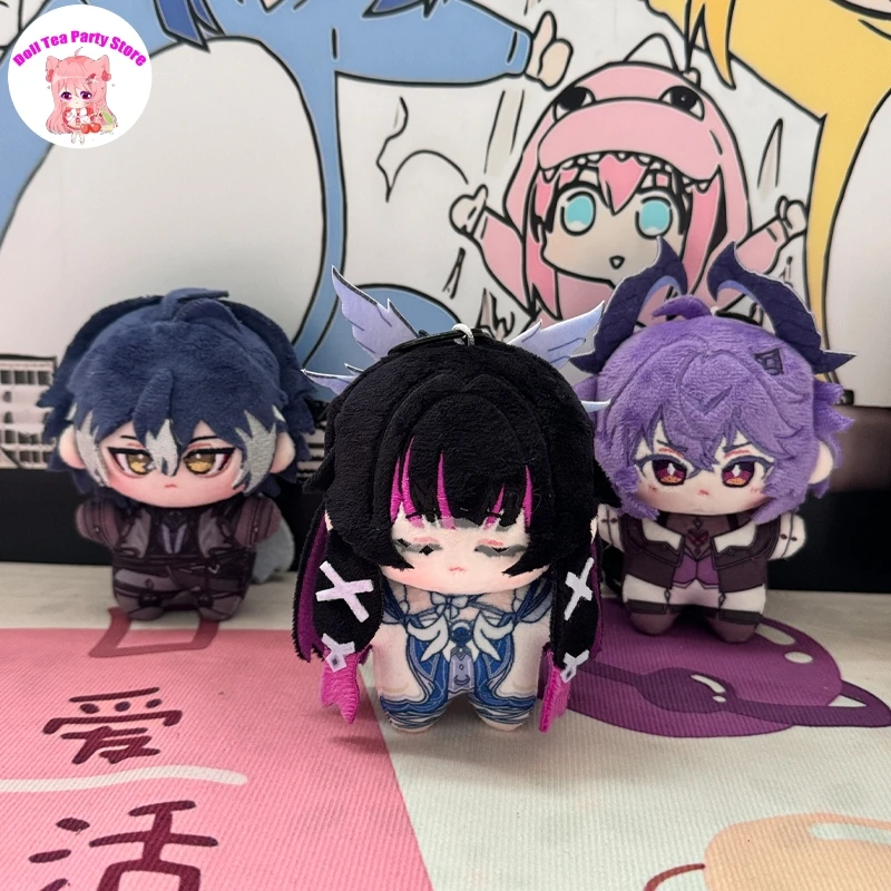 Genshin impacto columbina flins durin 10cm anime pelúcia algodão boneca estrela do mar corpo cosplay saco charme pingente chaveiro brinquedos presente