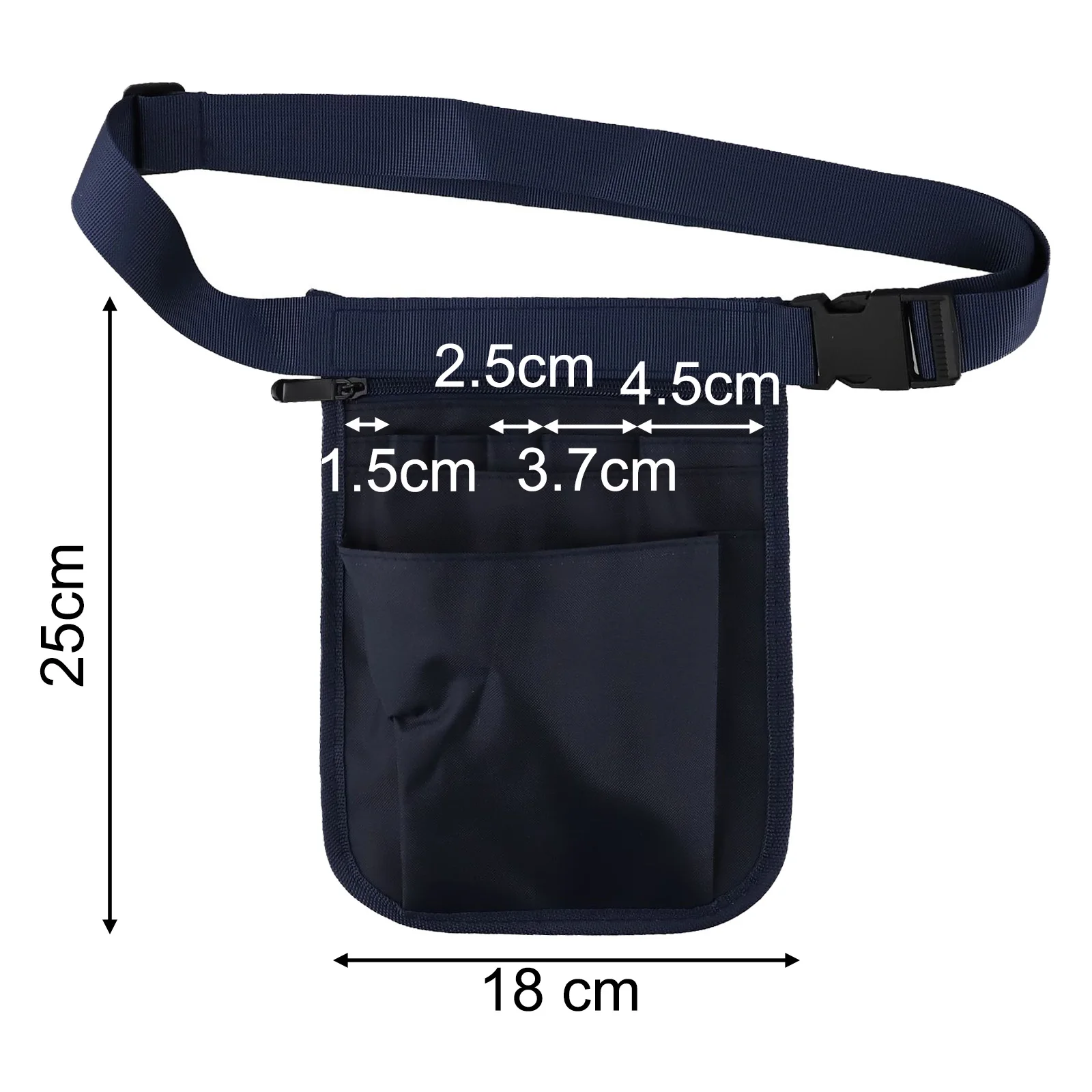 25 X 18 Cm Tool Waist Bag Easy Quick Release Heavy-duty Buckles Lightweight And Tear-resistant Material Zipper Closures