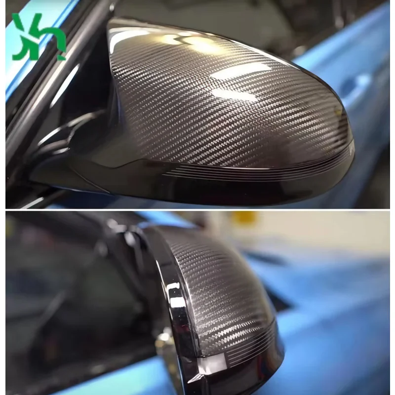ل BMW F87 M2C F80 M3 F82 F83 M4 (2014-2019) اكسسوارات Rhd سيارة ألياف الكربون غطاء مرآة جانبية #3