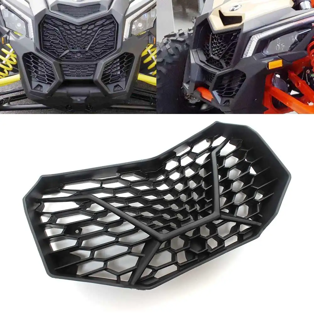 

UTV Front Grille Matte Black Main Mesh Grille For Can-Am Maverick X3 Max XDS XRS XRC XMR Turbo 2/4 Doors 2017-2023 Accessories