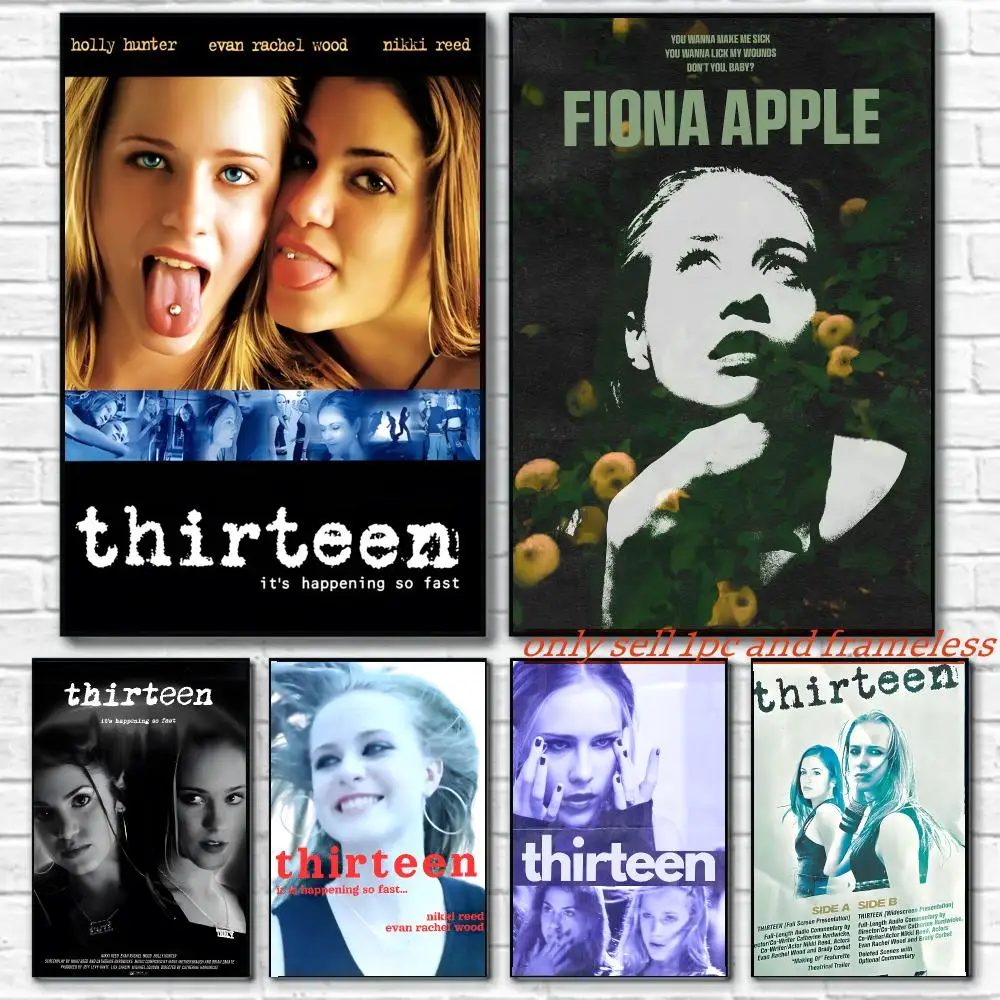 Drama Movies T-Thirteen Poster Art painting with prints Home bedroom bar Outdoor places living room decoration gift