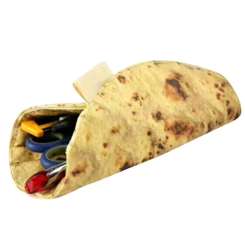 Stationery Pencil Bags Stationery Collection Bag The Latest Imitation Pancake Pizza Tool Rolled Collection Bag
