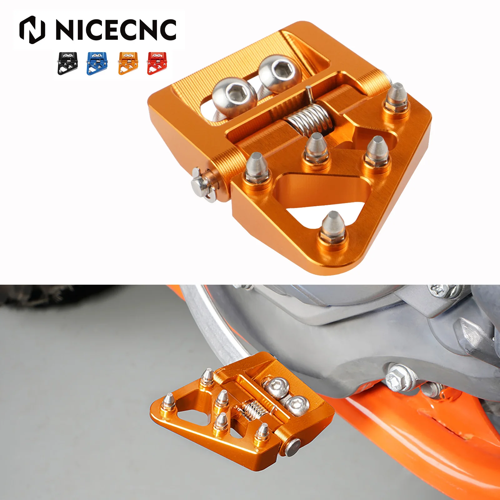 

Folding Brake Pedal Tip For KTM EXC EXCF XC XCF XCW SX SXF TPi 6D 125 250 300 350 450 2017-2024 For Husqvarna TE300 GasGas EC300