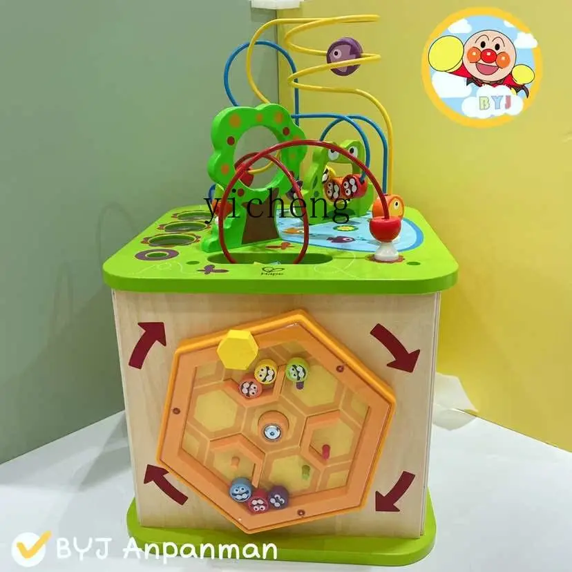 Игровая коробка Tqh Happy Farm, новые детские бусины, гексаэдр для раннего развития, Обучающие деревянные игрушки