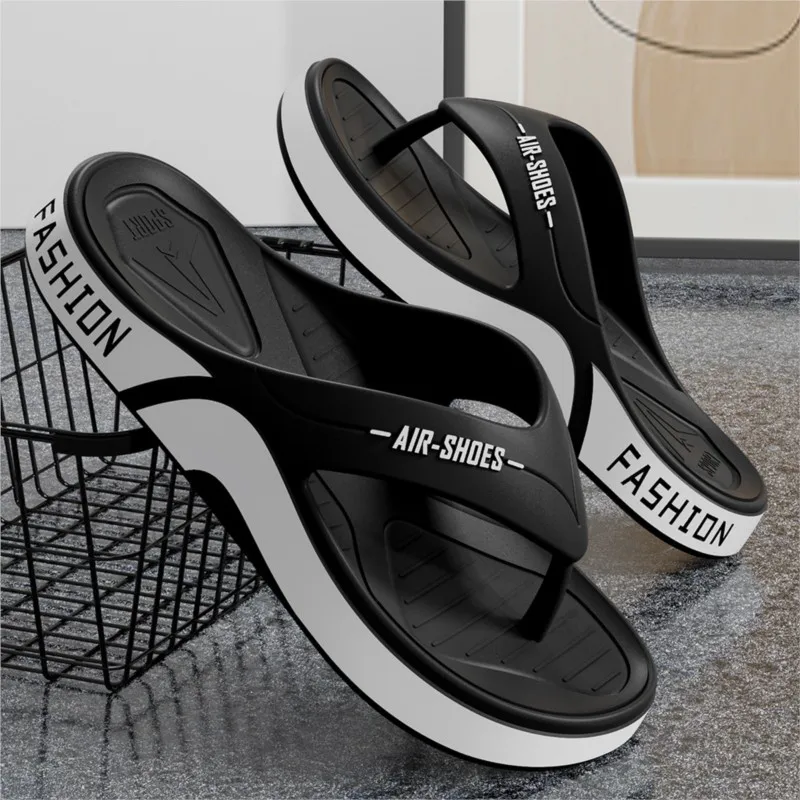 Asgard منصة النعال للرجال الصيف دافئ لينة عدم الانزلاق الحمام الوجه يتخبط المنزل النعال في الهواء الطلق صنادل شاطئ مسطحة عادية