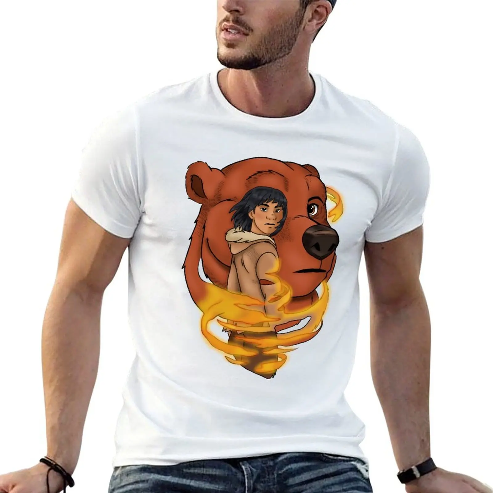 

Brother bear T-Shirt man t shirt luxury t shirts for man slim fit funny t shirts dark humor T-Shirt