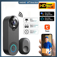 Tuya 2.4Ghz WIFI doorbell video intercom Doorbell Low power monitoring camera Smart Home Security PIR motion detection