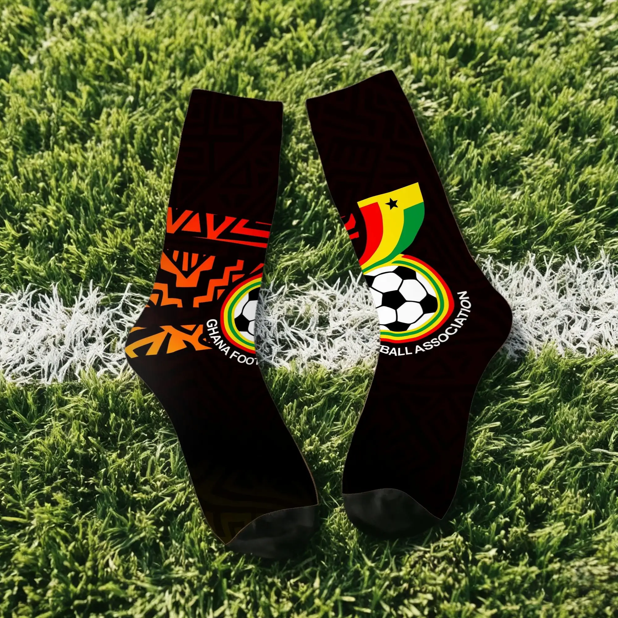Hip Hop Vintage Ghana Crazy Men's compression Socks Unisex  Harajuku Pattern Printed Funny Sock Match Day Essentials