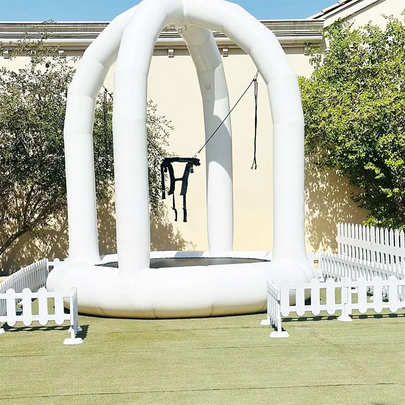 for Kids | Blow Up Bungee Jumping Game Event Rental Sports Jumper Outdoor Commercial Inflatable Bungee Trampoline