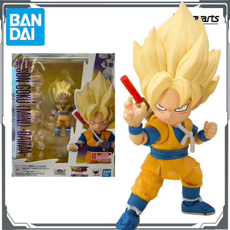 

BANDAI оригинальные S.H.Figuarts Super Saiyan Son Goku аниме фигурки игрушки для мальчиков Рождественский подарок Коллекционная модель украшения