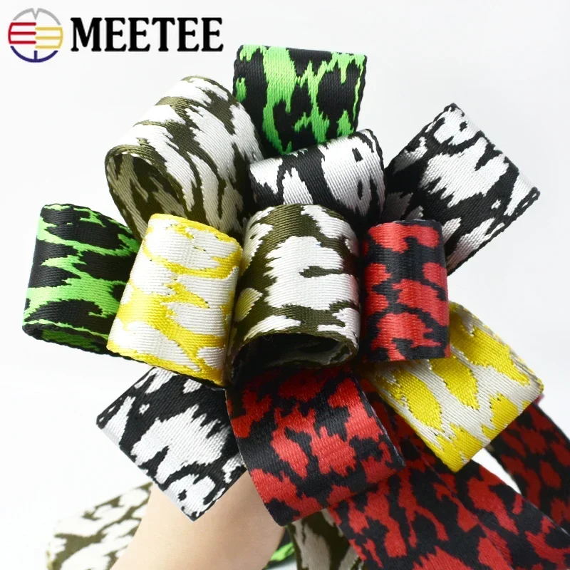 1/2/3M 38mm Verdickt Jacquard Gurtband Für Tasche Strap Rucksack Dekorative Band Band Gürtel schrägbindung DIY Nähen Zubehör