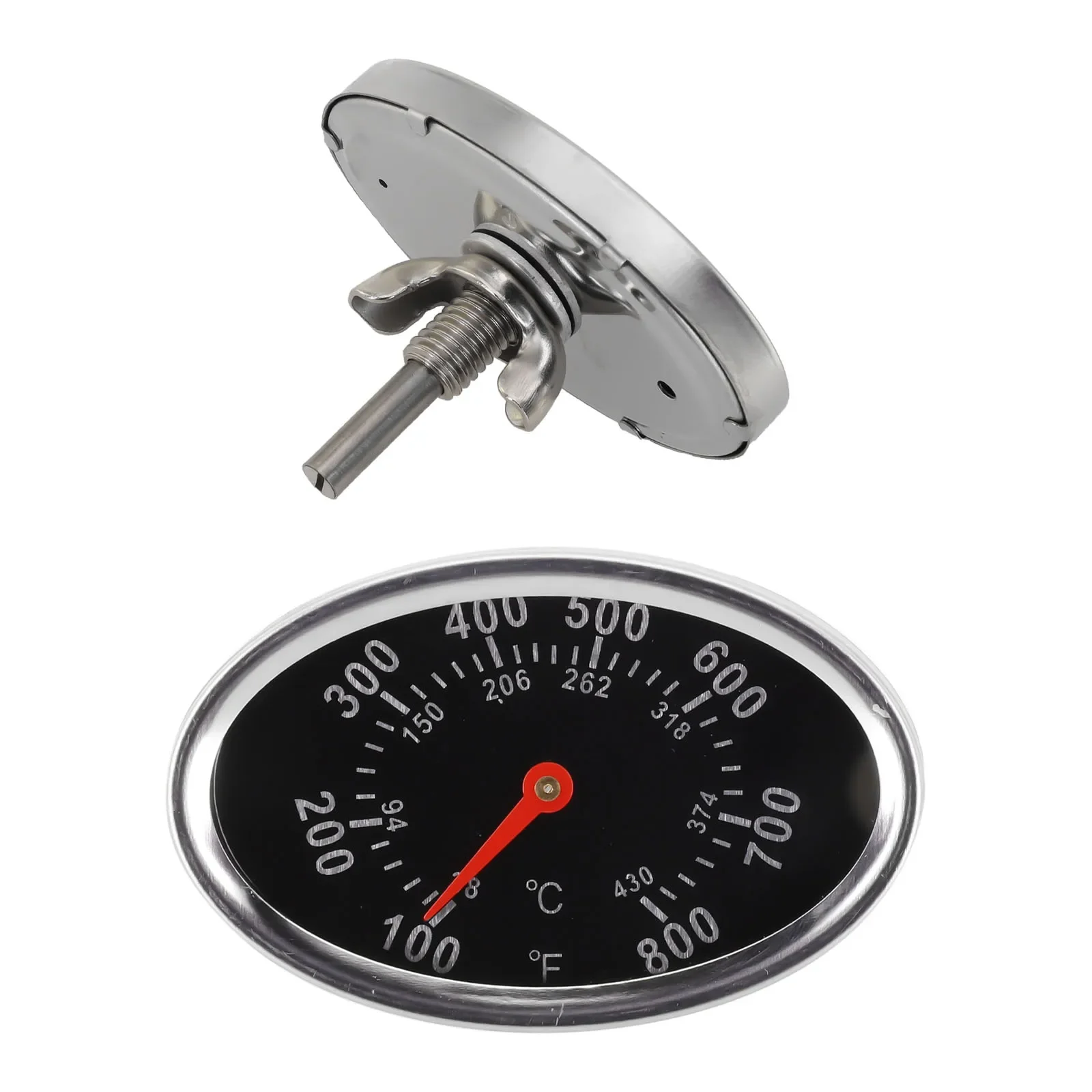 New Practical Quality Grill Thermometer Temperature Gauge Thermostater Oval Parts Replacement Accessories Assembly