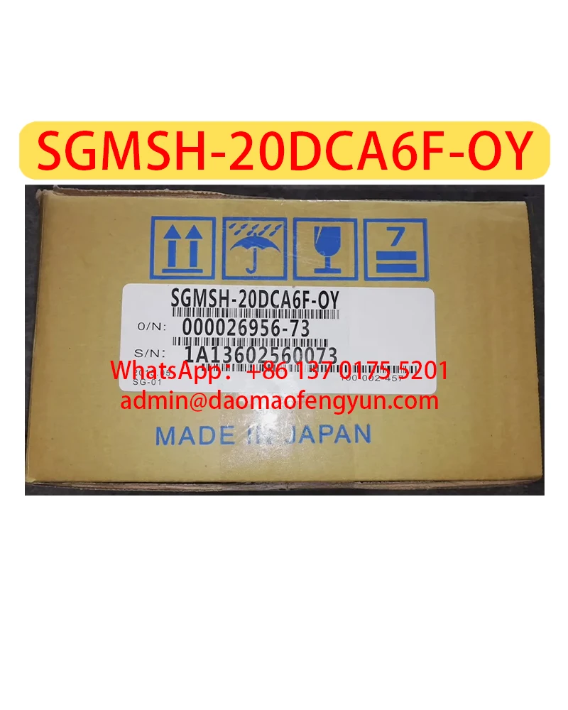 

SGMSH-20DCA6F-OY Brand New High Voltage Servo Motor Original，SGMSH 20DCA6F OY，Fast shipping