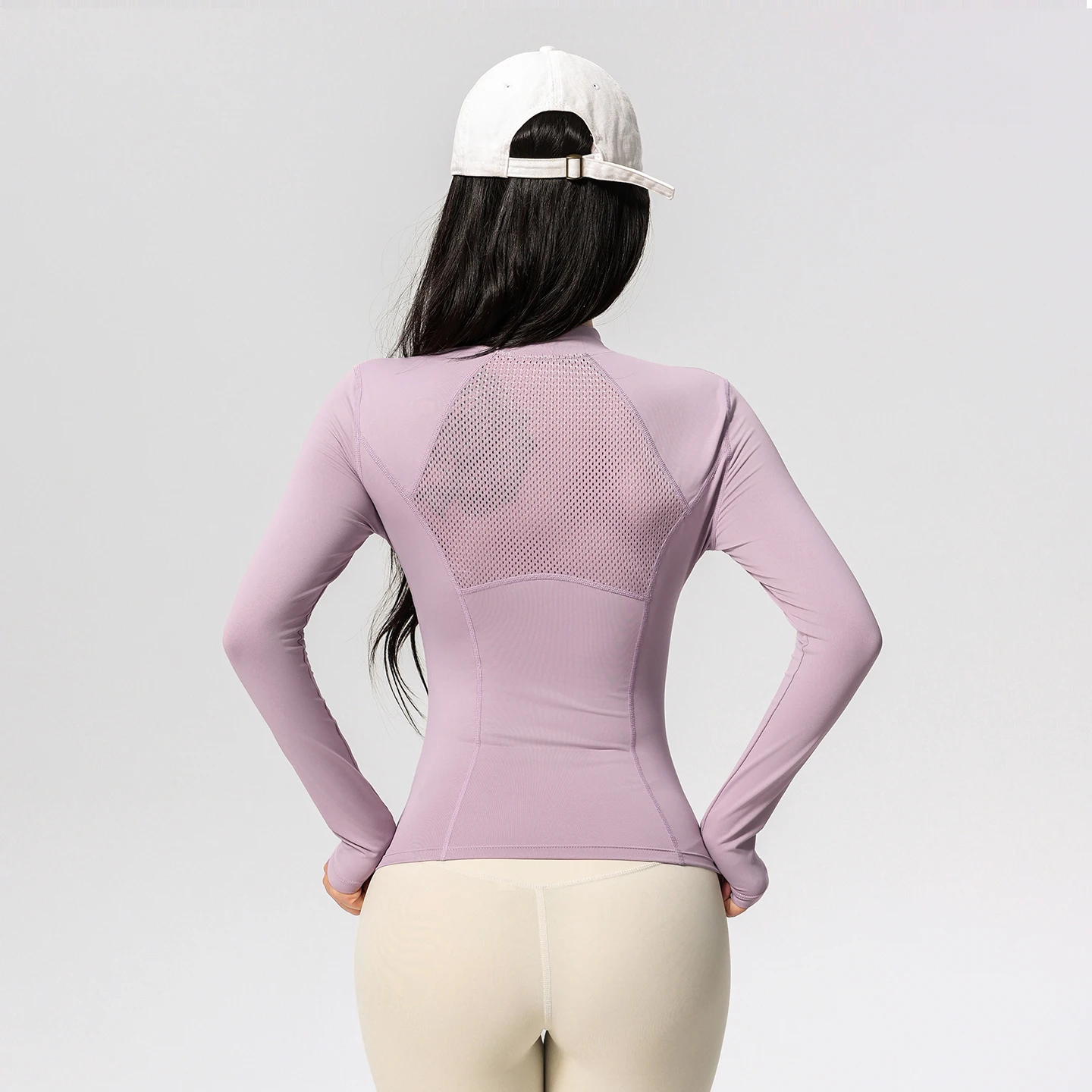 Women's Long Sleeve Yoga Training T-Shirt Horse Riding Sports Fitness Active Wear Top Comfortable Breathable Workout Shirt