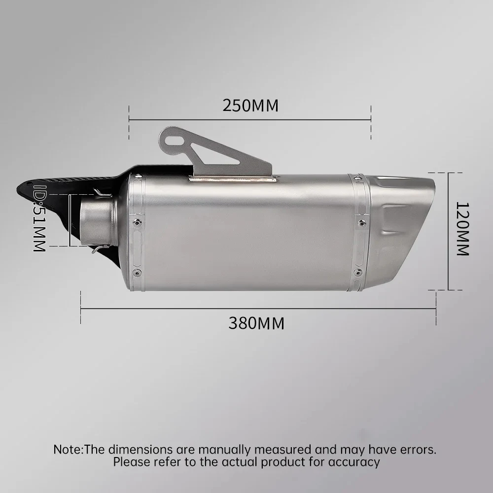 51mm Motorcycle Exhaust Muffler Escape High - Efficiency exhaust system motorcycle exhaust muffler for R7 2021-2025