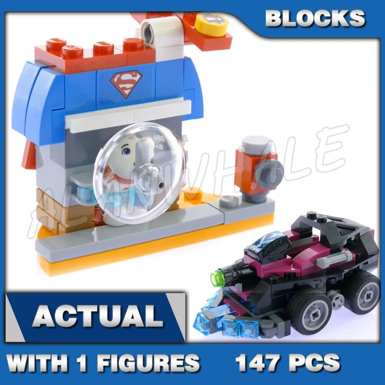 

223pcs Super Girls Tank Doghouse with Shield Fire Hydrant Catapult Kryptomite 10613 Building Blocks Toys Compatible With Model