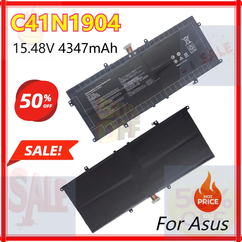 

C41N1904 02B200-03660500 Laptop Battery for Asus ZenBook 13 UX325EA UX363EA 14 UM425IA Series 15.48V 4347mAh Bateria