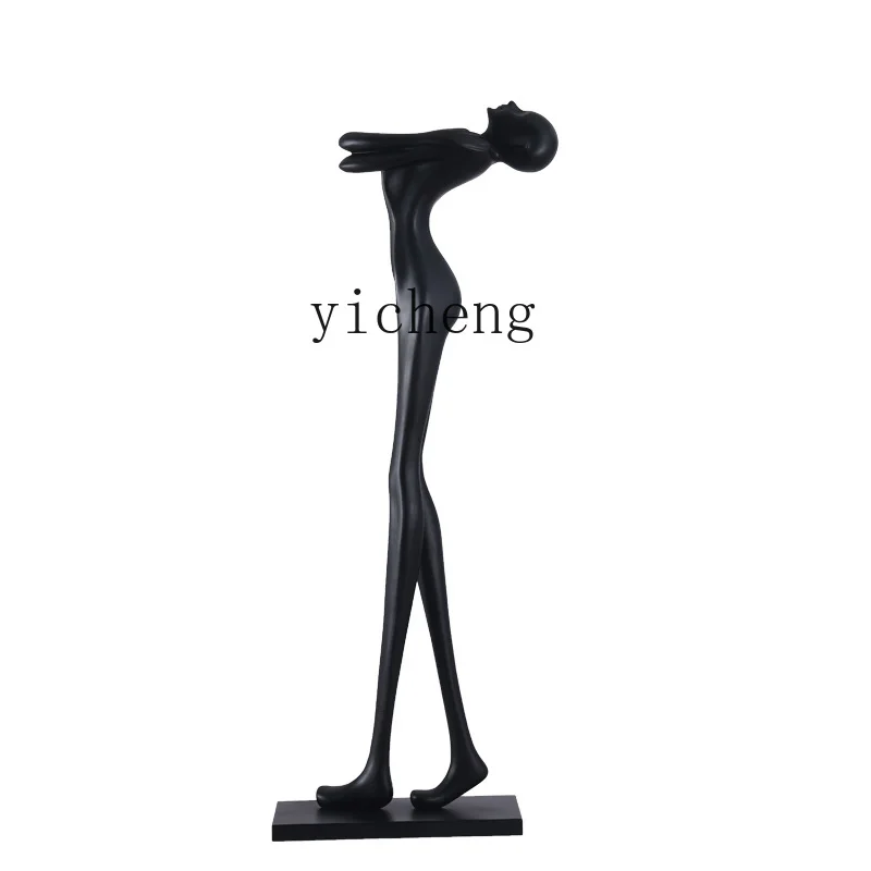 

ZK creative abstract figure sculpture floor-to-ceiling large-scale ornament model room exhibition light luxury art decoration