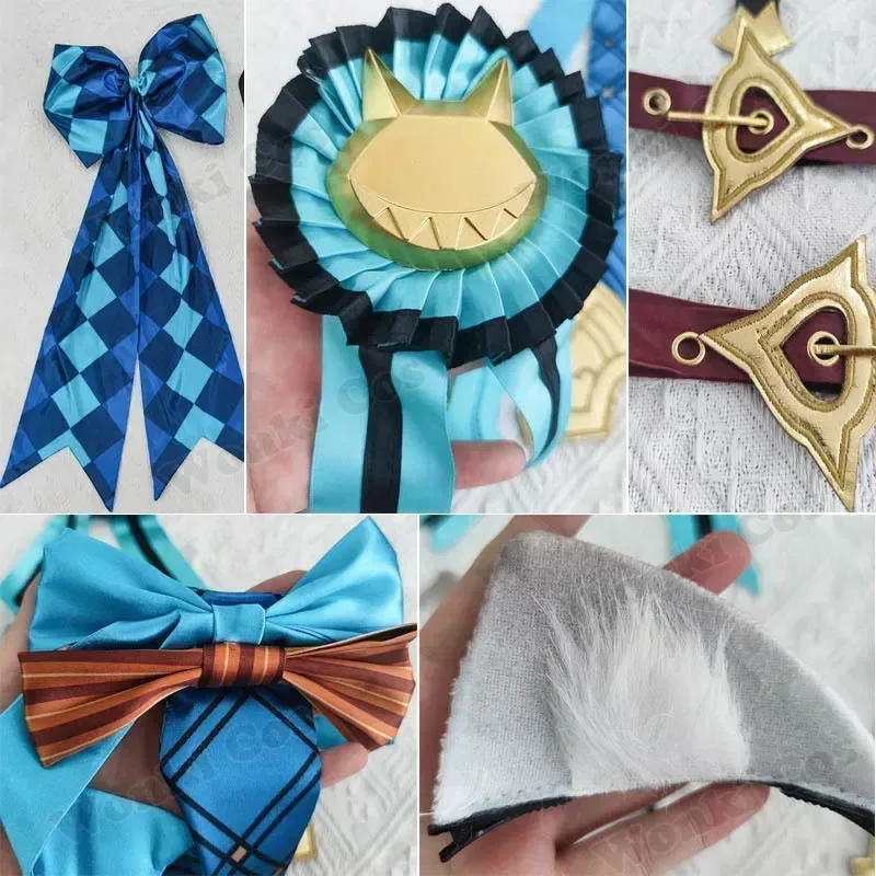 

2025 yiyi2025yiyiLynette Cosplay Wig for Women, Fontaine Twin Sister Jumpsuit, Halloween Party Costume, Disfr