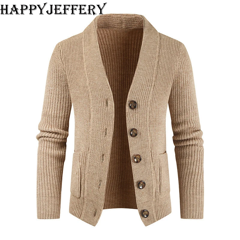 Mens Autumn Winter Cardigans Sweater Men Knit Cardigan Coat Buttons Male Sweaters Pullover Man Casual Cardigans SW08