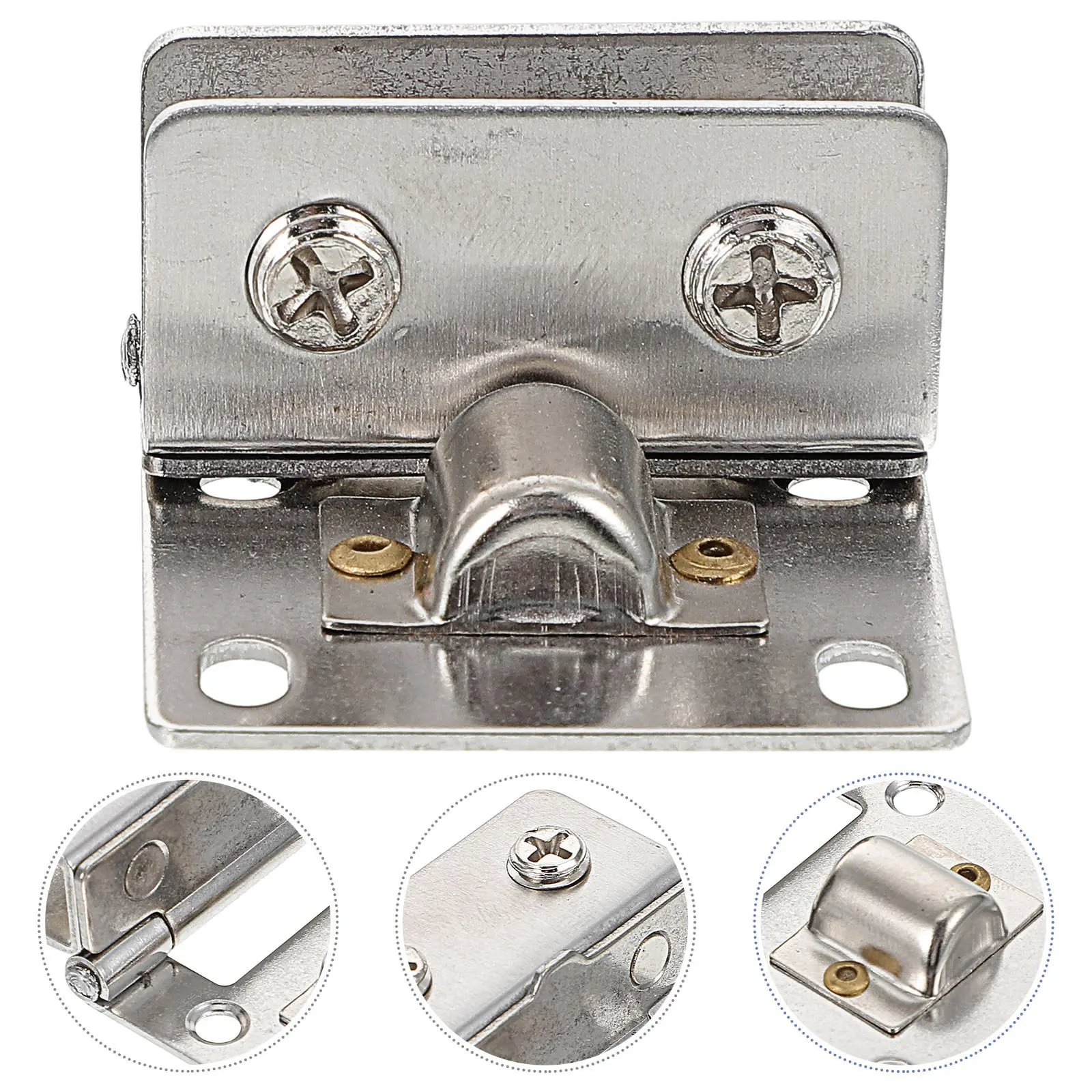 

Комплект из 4 бескаркасных стеклянных дверных петель из нержавеющей стали, поворотные зажимы для душевых кабин и шкафов, замена стеклянных петель для дверей шкафов