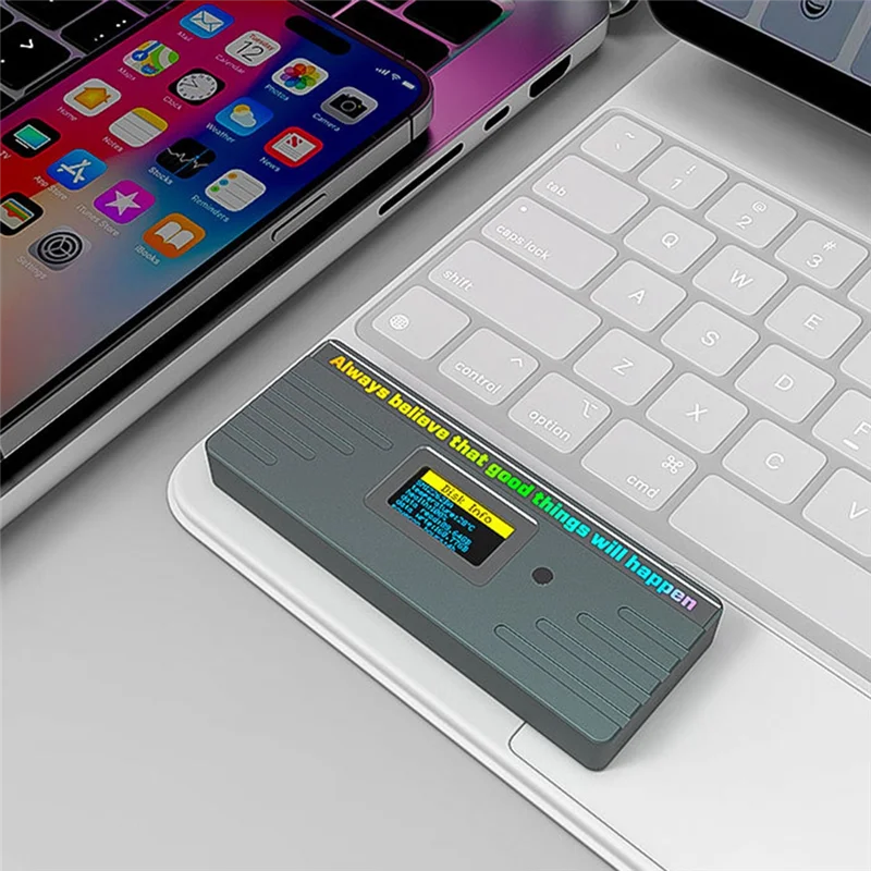 حاوية Qy-Smart M.2 Nvme / SATA SSD، USB 3.2 Gen 2 10Gbps، حافظة محول M2 خارجية تدعم M-Key B + M Key UASP RTL9210