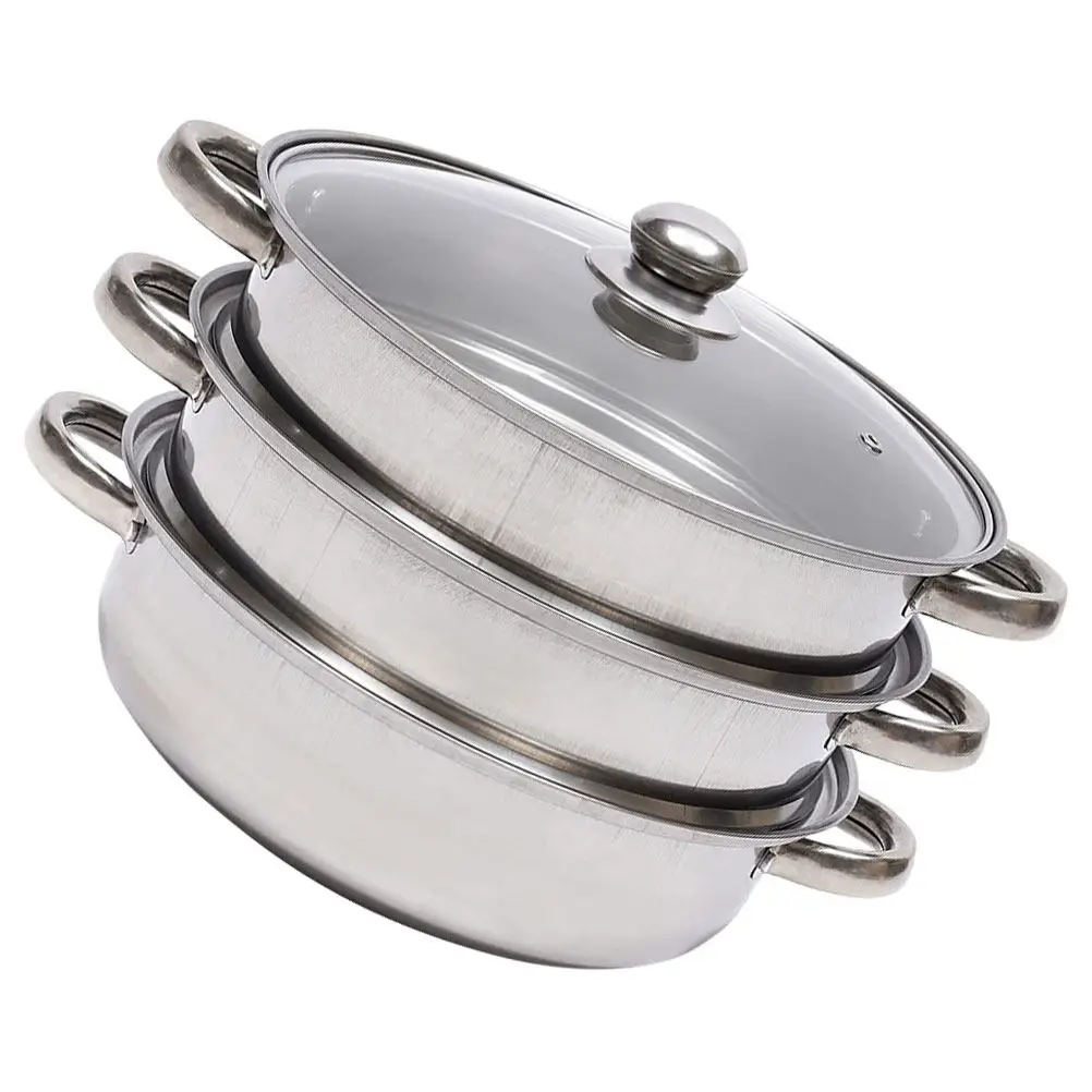 

Набор из 1 кастрюли-пароварки из нержавеющей стали, многофункциональная пароварка для супов и булочек, товары для домашней кухни