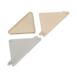 Engrave YOUR NAME 35mm/50mm Metal Label Long Triangle Purses Label Tags Metal Logo For handbag Bags Metal Labels