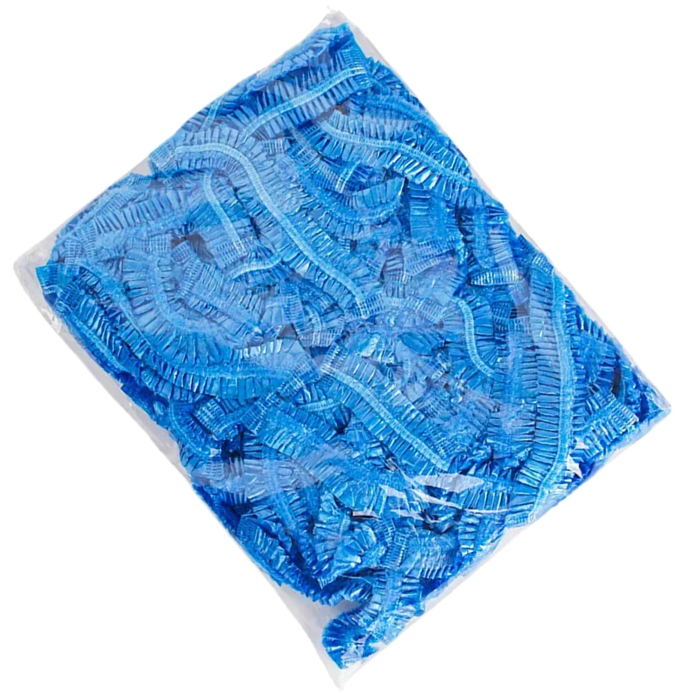 

200pcs Disposable Shoe Covers Dust-proof Waterproof Blue Universal Size Footwear Protection for Indoor Home Use