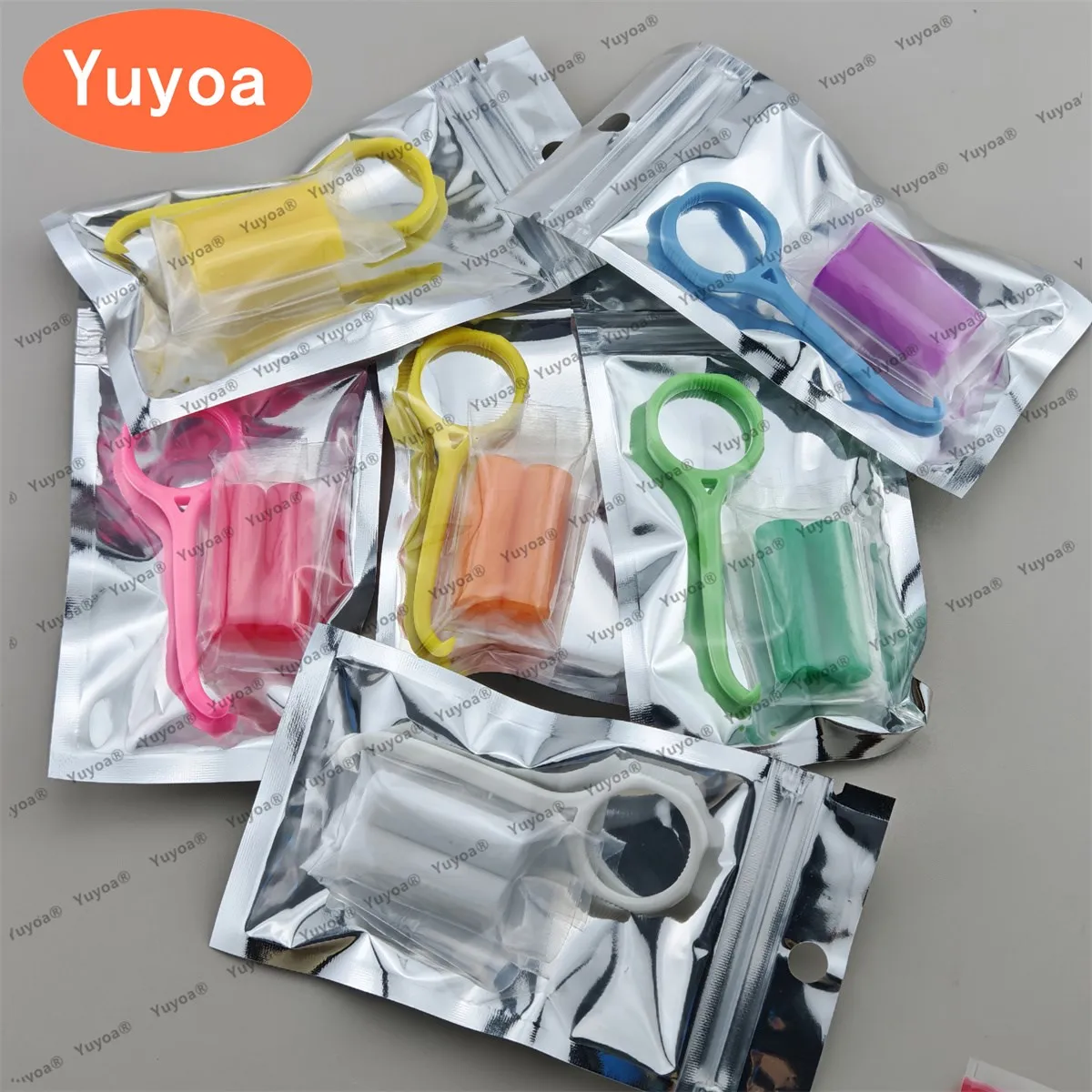30Packs Dental Silicone Brace Extractor Orthodontic Aligner Chewies Set Aligner Tray Seats Teeth Aligner Removal Tool