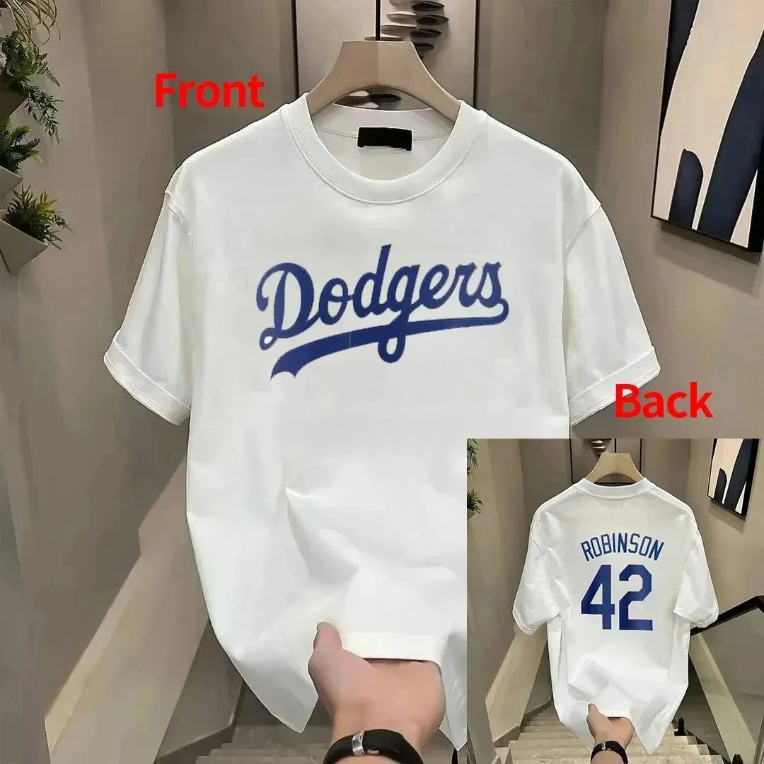 2024 vendita calda Los Angeles Dodgers numero 17 Tshirt puro cotone Training Top Sport manica corta maglia da Baseball per adulti