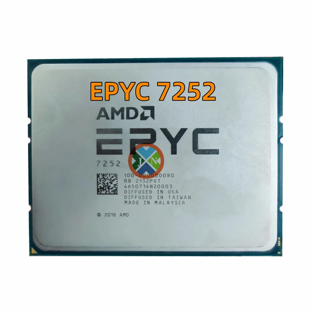 AMD EPYC 7252 3.1Ghz 8 Core/16 Thread L3 Cache 64MB TDP 120W SP3 Up to 3.2GHz 7002 Series Server CPU