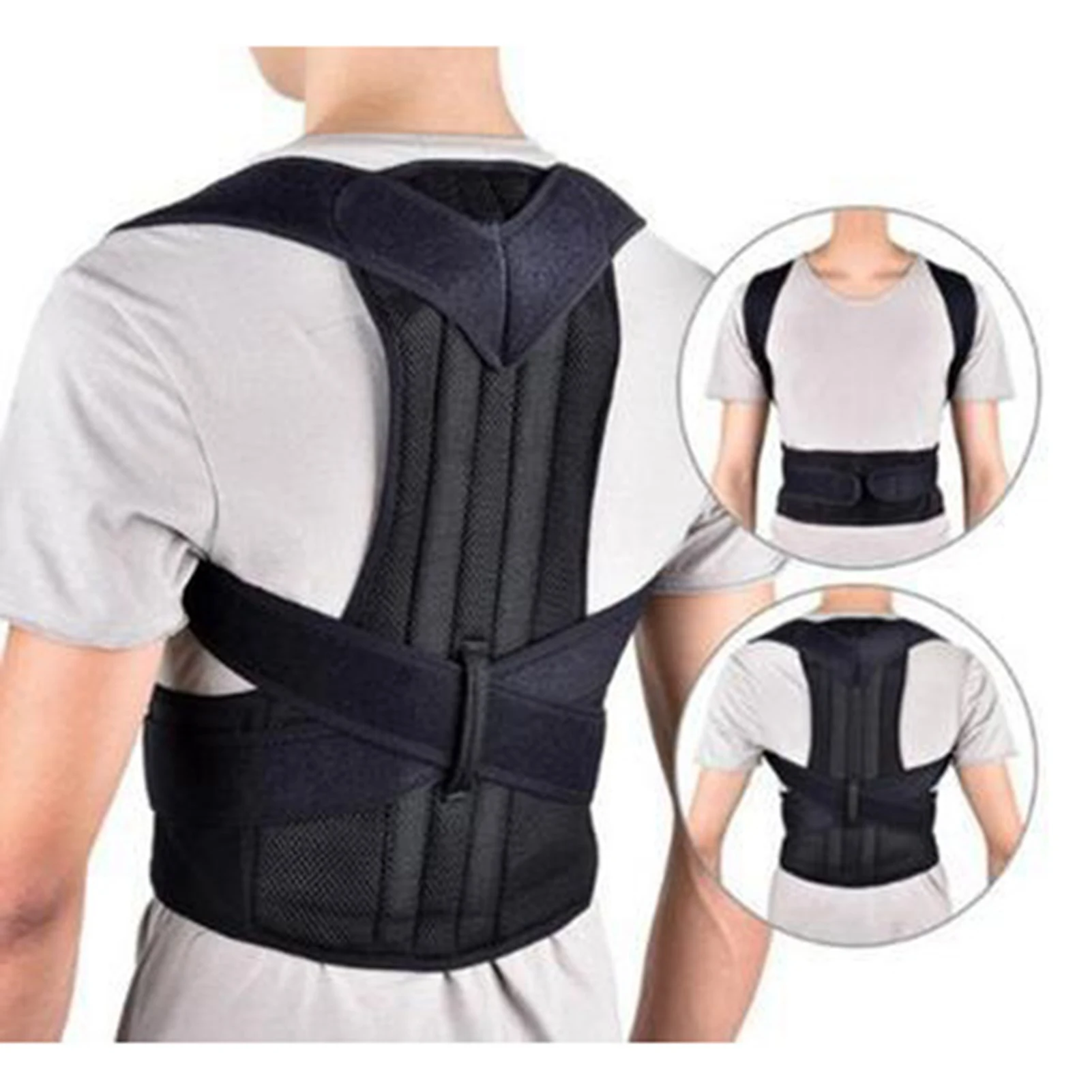 

Male Female Adjustable Posture Corrector Corset Back Brace Belt Lumbar Support Straight Corrector Breathable Back Support