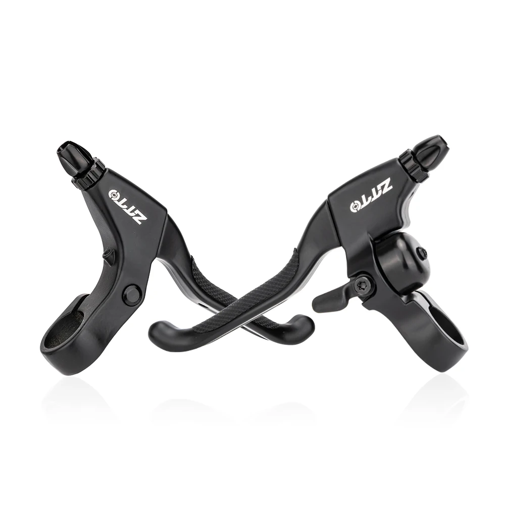 

ZTTO Bike Brake Lever With Bicycle Horn Bell MTB Line Pulling Brake Handle Disc Brake Aluminum Alloy lever 22.2mm Handlebar