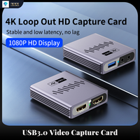 YUCUN 4K USB 3.0 Video Capture Card HDMI-compatible 1080P HD Video Recorder Grabber For PS4 OBS Game Recording Live Streaming