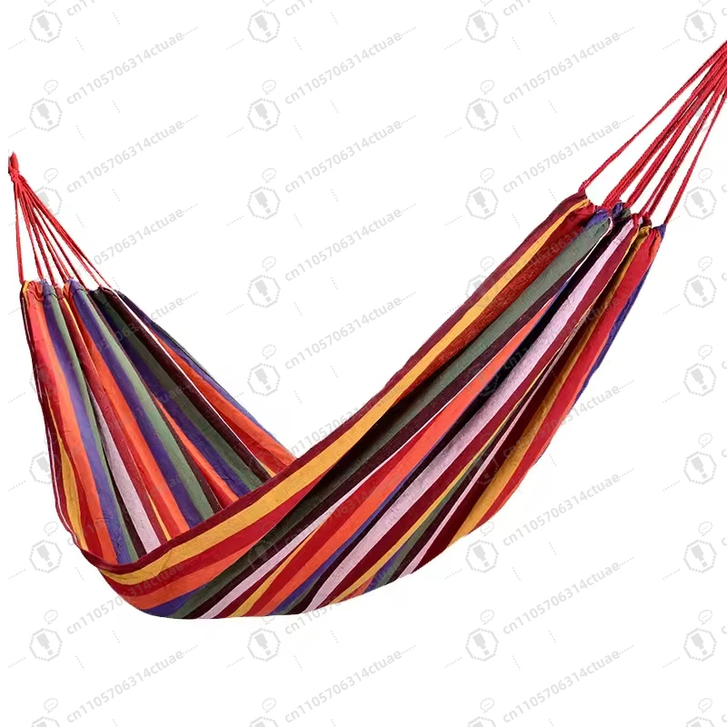

Durable Puncture-Resistant Nylon Hammock - Single/Double Person Hanging Swing for Indoor/Outdoor & Dorm