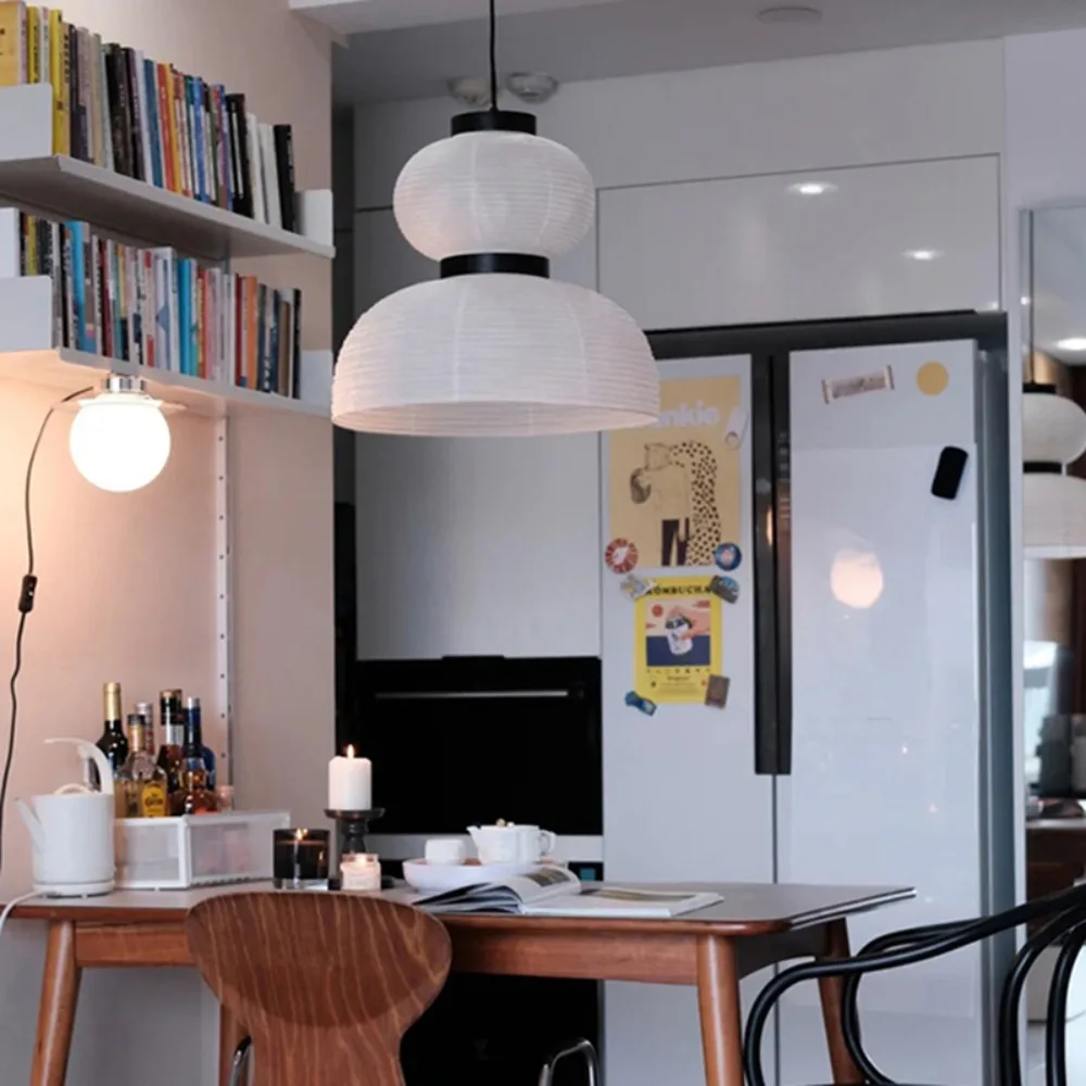 

Modern Minimalist Japanese Style Chandelier for Commercial Use for Tea Rooms Bars Restaurants Lighting Design for Shop
